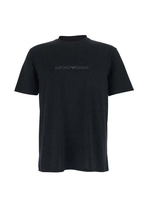 T-shirt uomo Emporio Armani nera con logo EMPORIO ARMANI | EM004583AF13669MC540